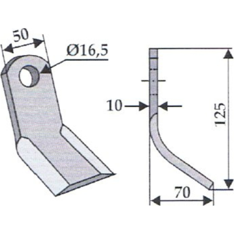 Granit Y-knife 63-SIC-12 Sicma Sovema