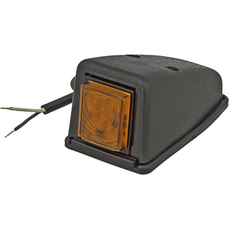 Kramp Gaismas gaismas diode, 0,5/1W, kvadrātveida, 12/24V, oranža, 100x53x46mm, 3 LED, LA30152