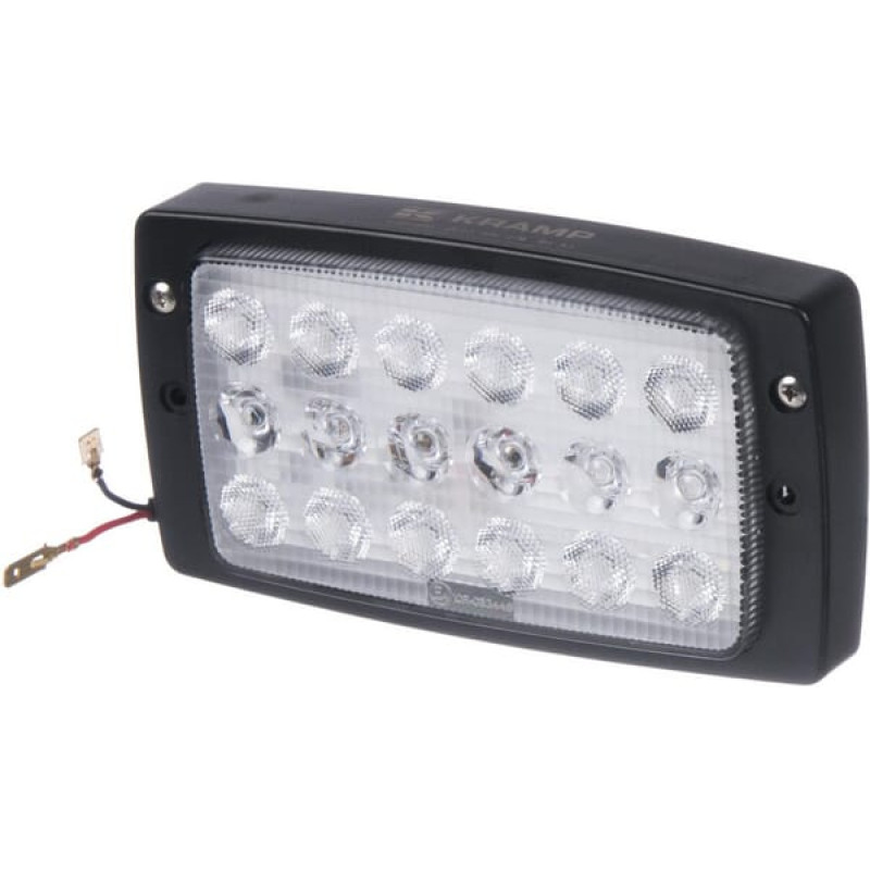 Kramp Darba gaismas LED, 27W, 3375lm, taisnstūrveida, 10-30V, balts, AMP spraudnis, Combo, 18 LED, LA80300