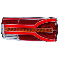 Kramp Aizmugurējais lukturis RH LED, taisnstūrveida, 12/24V, balts/oranžs/sarkans, 304x132x48mm, LA40063