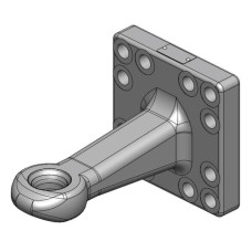 Scharmüller Velkamā cilpa 40mm 160x160 ar Buchse ISO 5692-2 00665210A02