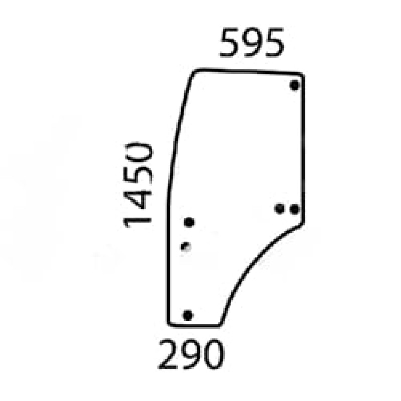 John Deere Durvju stikla komplekts SU27314