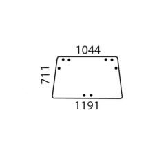 John Deere Aizmugurējais logs AL70094