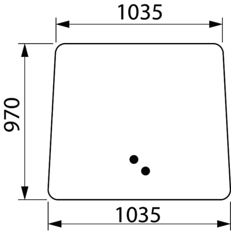 John Deere Fixed windscreen  R219644