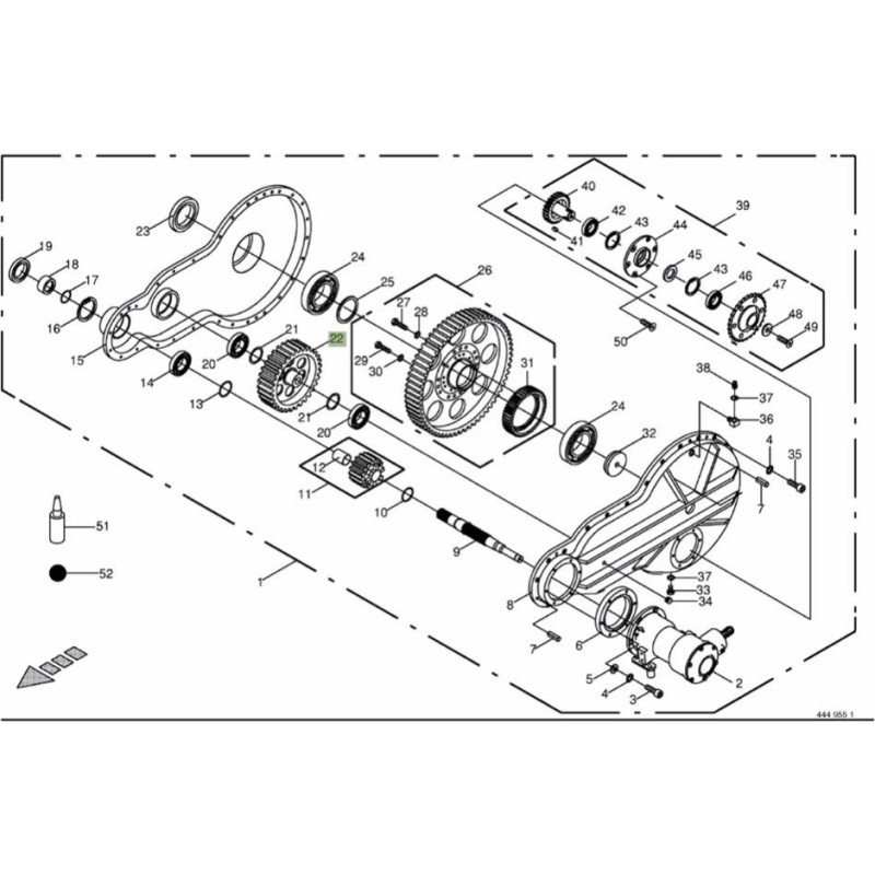 Eu-Gear Producer KRONE zobrats Z35 003330223, 333022.3, 3330223