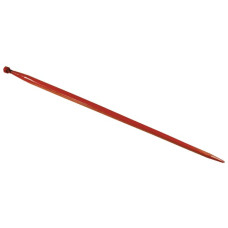 Kverneland Loader tine, straight, square section 36x1100mm, pointed tip with M20x1.5mm nut, red,   KK221152