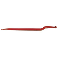 Kverneland Silage tine, cranked: 56mm square section 36x820mm, pointed tip with M20x1.5mm nut, red,   KK221175