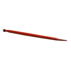 Kverneland Loader tine, straight, square section 45x985mm, pointed tip with M30x2mm nut, red,   KK241161A