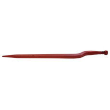 Kverneland Silage tine, cranked: 56mm square section 36x820mm, pointed tip with M24x2mm nut, red,   KK221195