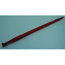 Kverneland Loader tine, straight, square section 35x810mm, pointed tip with M24x2mm nut, red,   KK221189