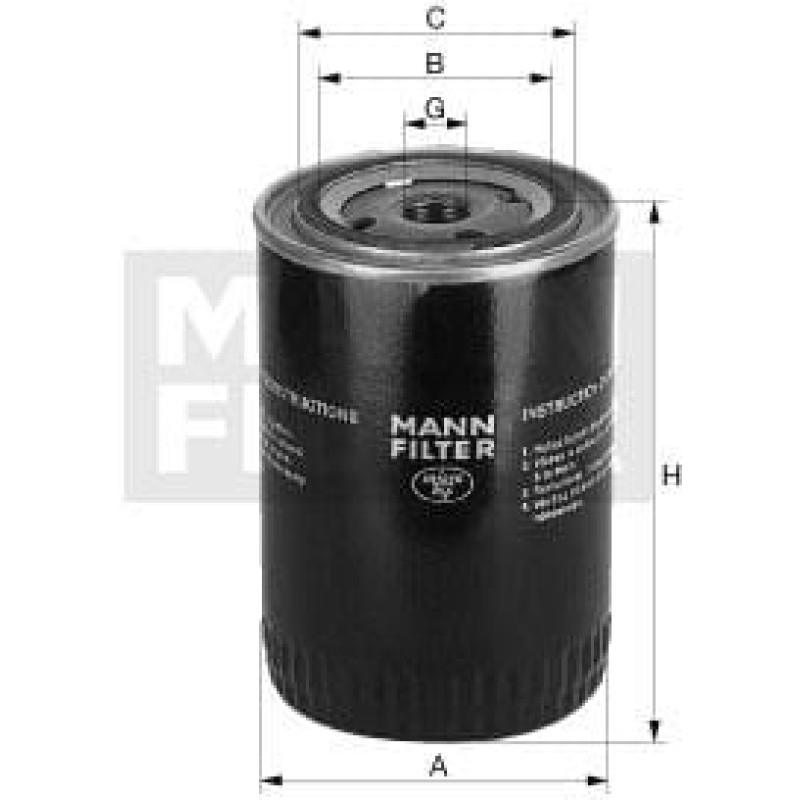 Mann-Filter Hydraulic filter  W10009