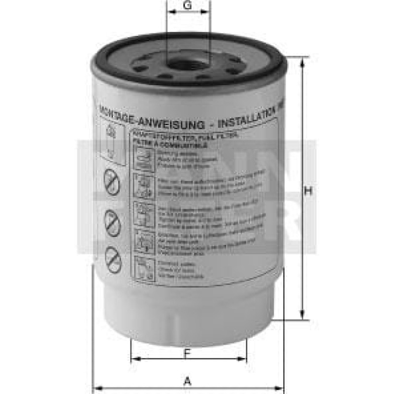 Mann-Filter Fuel Filter  PL4201X