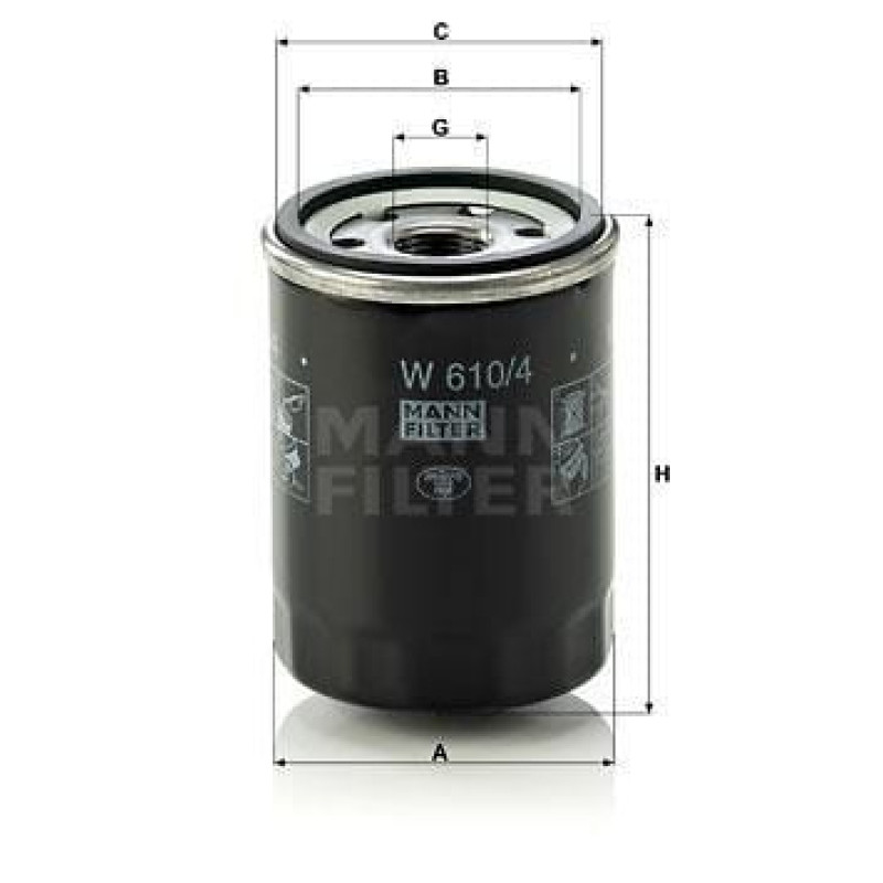 Mann-Filter Oil Filter  W6104