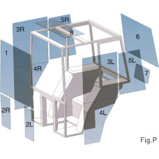 CNH Glass pane  3224610R1