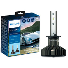 Philips LED auto spuldžu pāris – Ultinon Pro9100, H1, 20W, 1500lm,5800K