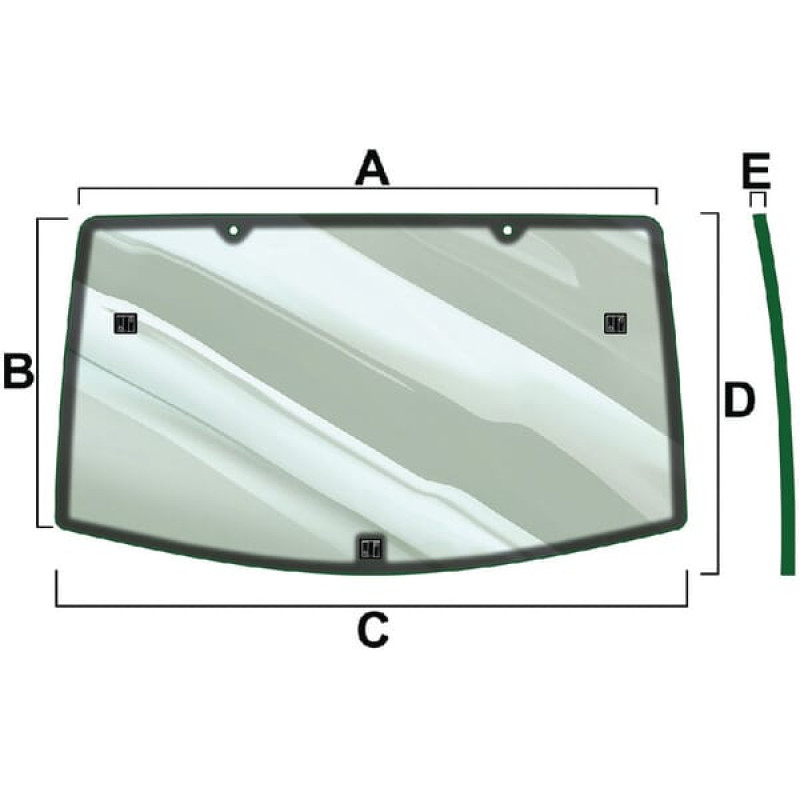 Vapormatic Rear glass  VPM7432