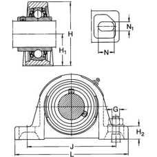 SKF Housing unit  7500SY50TR