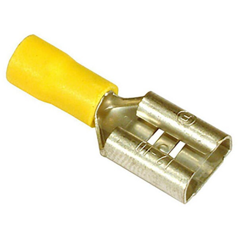 Vapormatic Terminal blade female, yellow, 4-6mm² 9.5mm (50x),   VLC2433