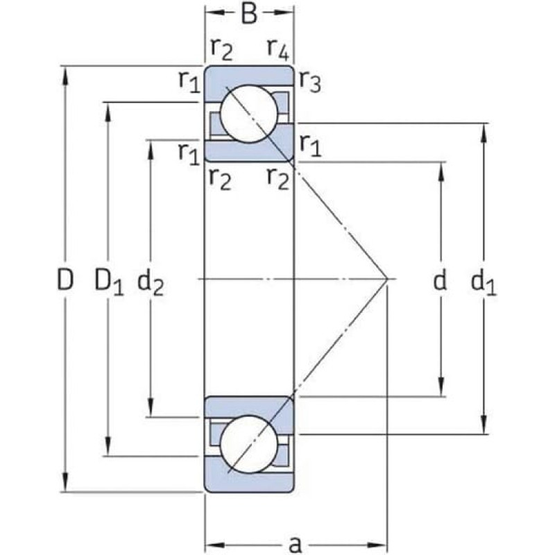 SKF Leņķiskā kontakta lodīšu gultnis 30x72x19mm 75007306BEP