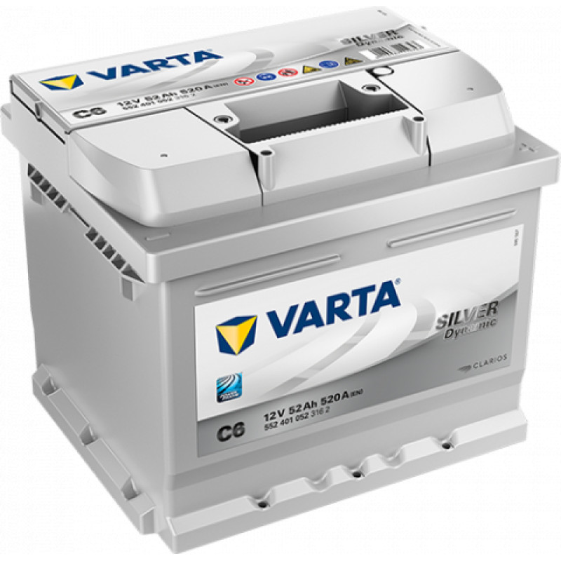 Varta Akumulators VARTA Silver Dynamic C6 52AH 520A